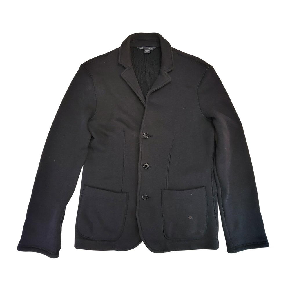AX Armani Exchange Black Knit Blazer Jacket‎ Men's Size L